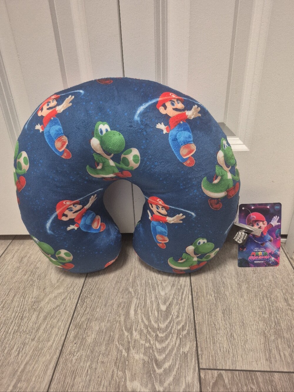 Super Mario & Yoshi The Super Mario Galaxy Movie Travel Neck Pillow – Kids Soft